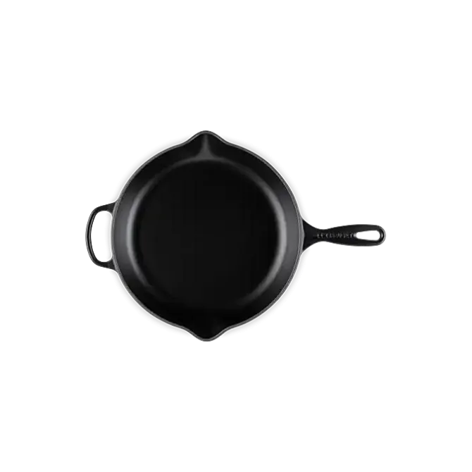 Le Creuset skillet koekenpan ø 30 cm gietijzer mat zwart