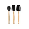 Le Creuset spatelset silicone zwart 3-delig