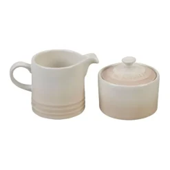 Le Creuset suiker- en melkset aardewerk Meringue 2-delig