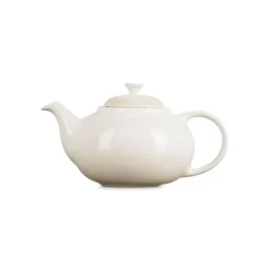 Le Creuset theepot met filter 1,3 liter aardewerk Meringue
