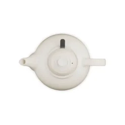 Le Creuset theepot met filter 1,3 liter aardewerk Meringue