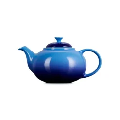 Le Creuset theepot met filter 1,3 liter aardewerk Azure