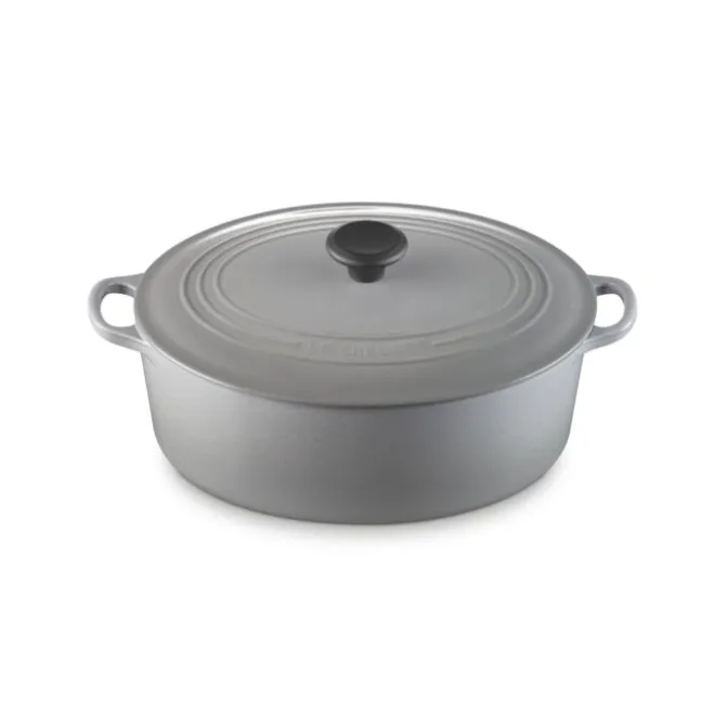Le Creuset Tradition braadpan ovaal ø 31 cm gietijzer Mist Grey