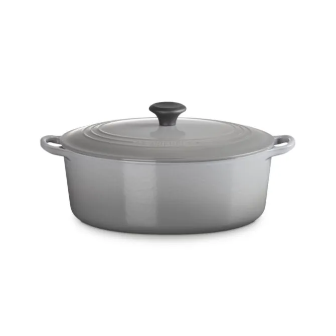 Le Creuset Tradition braadpan ovaal ø 31 cm gietijzer Mist Grey