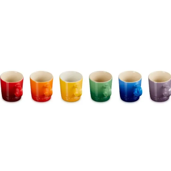 Le Creuset Vancouver espressokop 100 ml aardewerk regenboog