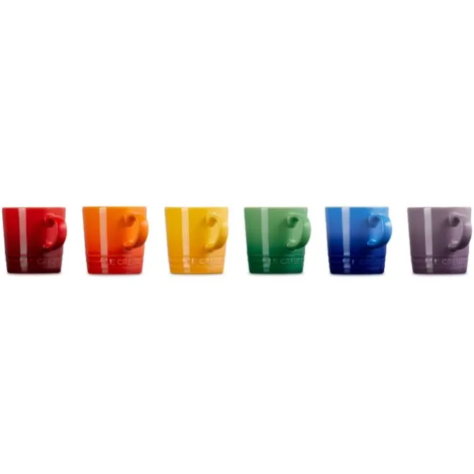 Le Creuset Vancouver espressokop 100 ml aardewerk regenboog