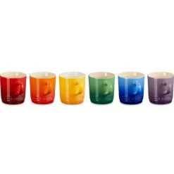 Le Creuset Vancouver koffiemok 200 ml aardewerk regenboog