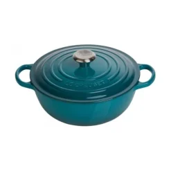 Le Creuset wok-braadpan 4,1 liter ø 26 cm gietijzer Deep Teal