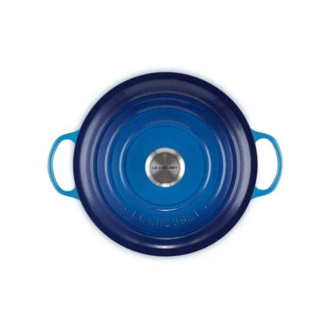 Le Creuset wok-braadpan 4,1 liter ø 26 cm gietijzer Azure