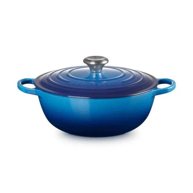 Le Creuset wok-braadpan 4,1 liter ø 26 cm gietijzer Azure