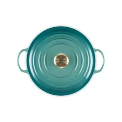 Le Creuset wok-braadpan 4,1 liter ø 26 cm gietijzer Bleu Riviera
