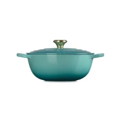 Le Creuset wok-braadpan 4,1 liter ø 26 cm gietijzer Bleu Riviera