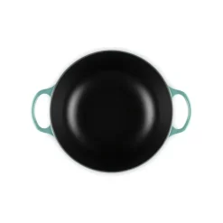 Le Creuset wok-braadpan 4,1 liter ø 26 cm gietijzer Bleu Riviera