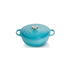 Le Creuset wok-braadpan 4,1 liter ø 26 cm gietijzer Caribbean blue