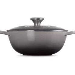 Le Creuset wok-braadpan 4,9 liter ø 28 cm gietijzer Flint