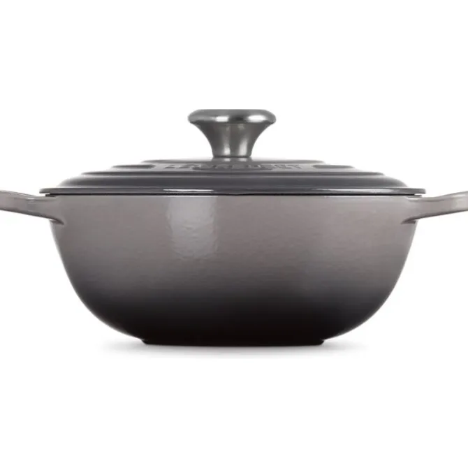 Le Creuset wok-braadpan 4,9 liter ø 28 cm gietijzer Flint