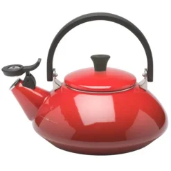 Le Creuset Zen fluitketel 1,5 liter staal kersrood