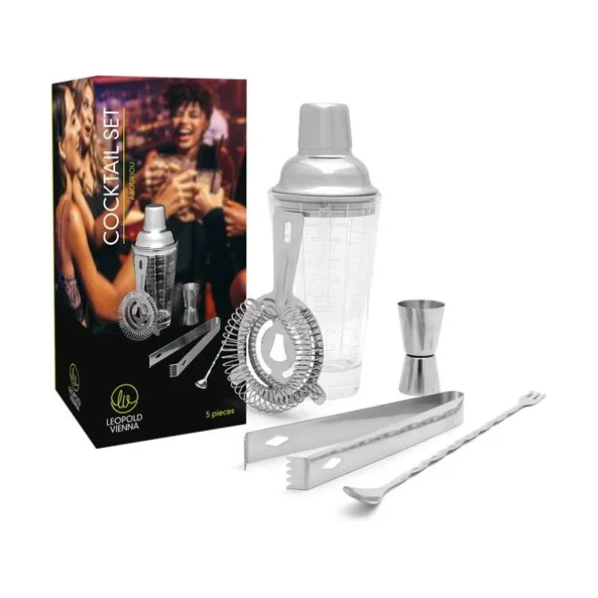 Leopold Abouriou Cocktail Set rvs 5-delig