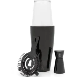 Leopold Acolon Boston Shaker Set 450 ml rvs glas 3-delig