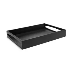 Leopold dienblad 40 x 30 cm hout zwart