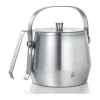 Leopold ijsemmer met tang 1 liter rvs mat