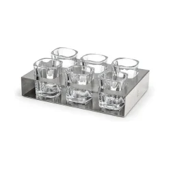 Leopold Shot glaasjes met houder 7-delig