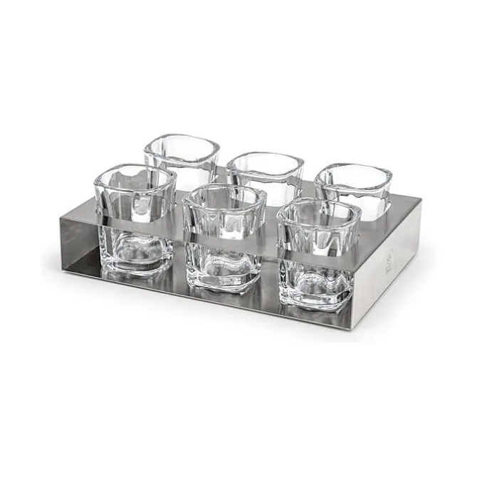 Leopold Shot glaasjes met houder 7-delig