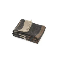 Libeco The Belgian Towel handdoek 65 x 55 cm 100% linnen Dakoto Stripe
