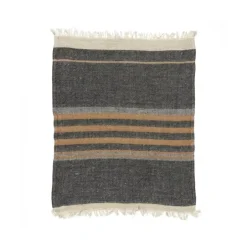 Libeco The Belgian Towel handdoek 65 x 55 cm 100% linnen Dakoto Stripe
