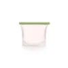 Lékué herbruikbare voorraadzak 1 liter silicone transparant/groen