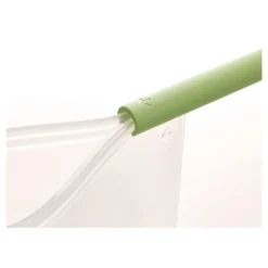 Lékué herbruikbare voorraadzak 500 ml silicone transparant/groen
