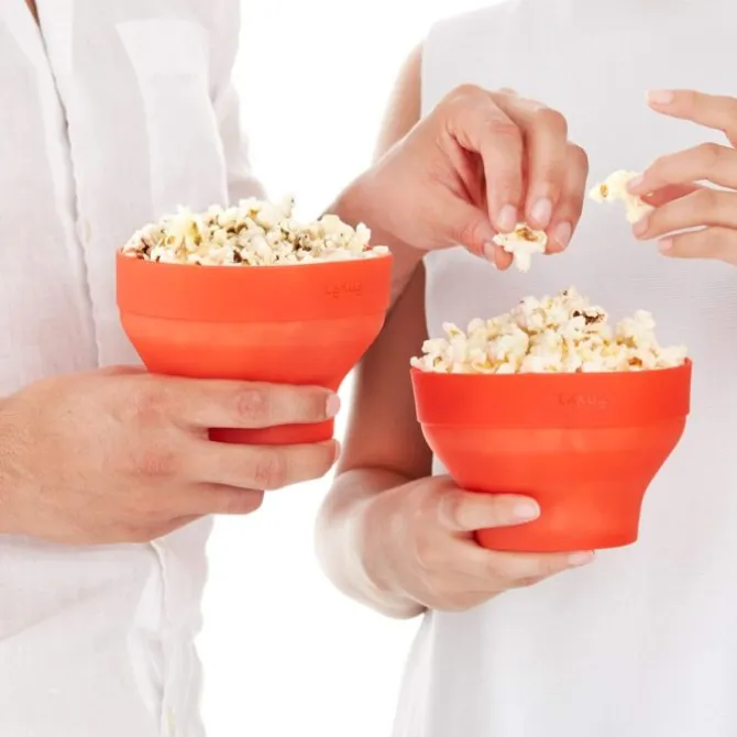 Lékué mini opvouwbare popcornmaker silicone 12,7 cm rood