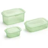 Lékué opbergtrommel silicone groen 3-delig