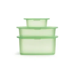 Lékué opbergtrommel silicone groen 3-delig