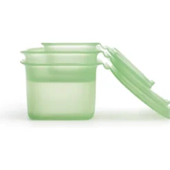 Lékué opbergtrommel silicone groen 3-delig