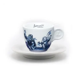 Lucaffé Blucaffé cappuccinokop en schotel blauw 2-delig