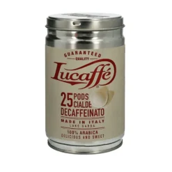 Lucaffé Decaffeinato espressoservings 25 stuks