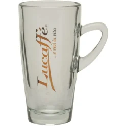 Lucaffé latte macchiato glas met logo ø 7,5 cm glas