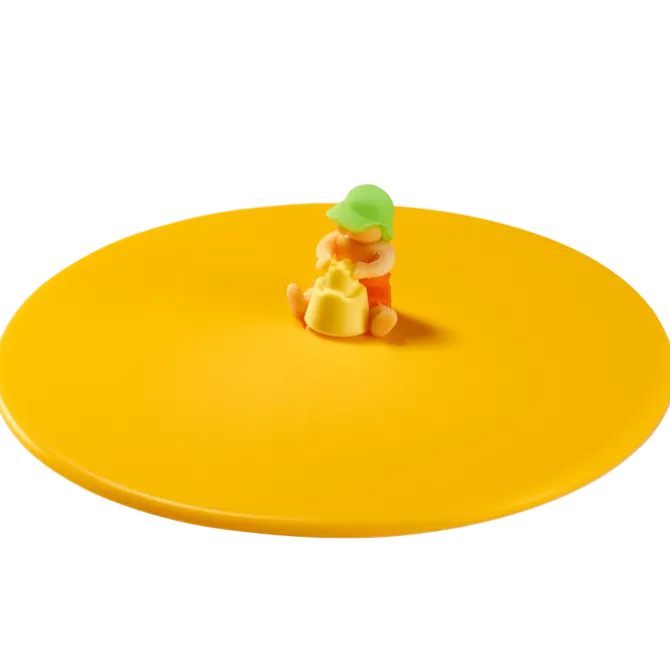 Lurch Beach Kids - Simon Zandkasteel deksel ø 10,5 cm silicone geel