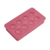 Lurch ijsblokjesvorm ø 3 cm 8 ijsblokjes silicone rood