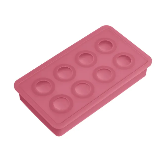 Lurch ijsblokjesvorm ø 3 cm 8 ijsblokjes silicone rood