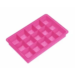 Lurch ijsblokjesvorm 3 x 3 cm 15 ijsblokjes silicone purper