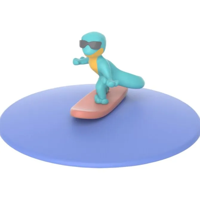 Lurch Leisure Lurch - Sunny Surfer deksel ø 10,5 cm silicone blauw
