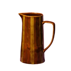 Maegen karaf 24,5 cm aardewerk gestreept Ochre & Brown