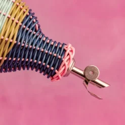 Maegen Woven oliefles 28 cm Pink/Navy