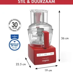 Magimix CS 3200 XL foodprocessor kunststof rood