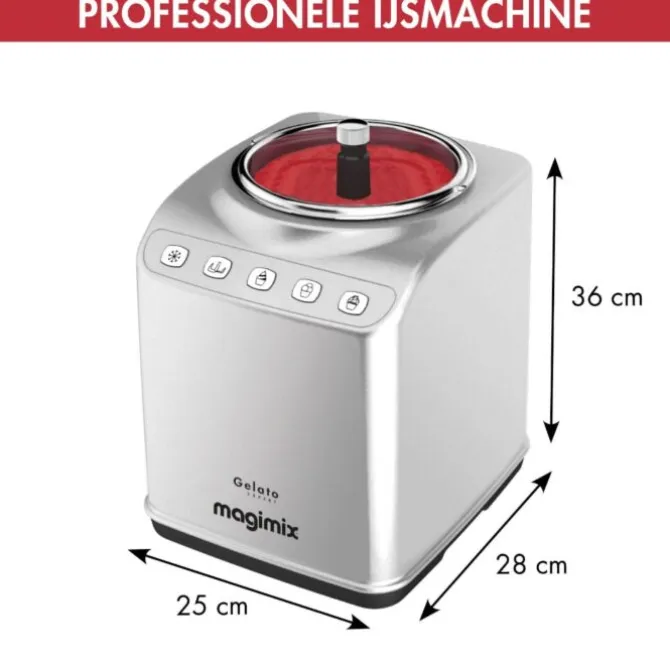 Magimix Gelato Expert ijsmachine 2 liter grijs