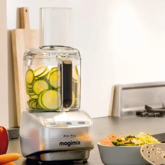 Magimix Mini Plus foodprocessor kunststof mat chroom
