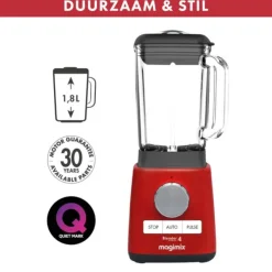 Magimix Power Blender 4 1,8 liter kunststof rood
