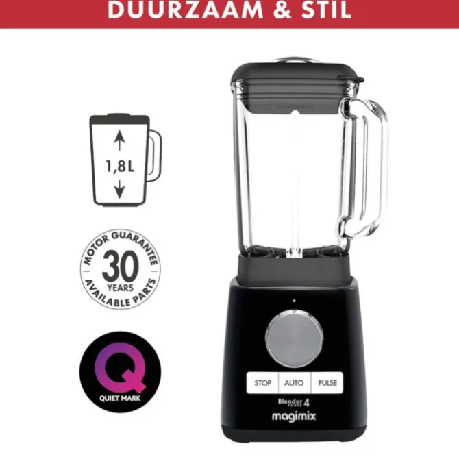 Magimix Power Blender 4 1,8 liter rvs zwart